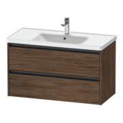 Duravit Meuble sous-vasque Ketho.2 98,4x45,5 cm, noyer foncé, 2 tiroirs, suspendu