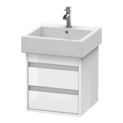Duravit Meuble sous-vasque Ketho 45x44 cm, blanc mat, 2 tiroirs, suspendu-2