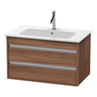 Duravit Meuble sous-vasque Ketho 80x47,5 cm, noyer naturel, 2 tiroirs, suspendu