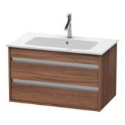 Duravit Meuble sous-vasque Ketho 80x47,5 cm, noyer naturel, 2 tiroirs, suspendu-1