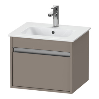 Duravit Meuble sous-vasque Ketho Compact 50x41,2x41 cm, 1 tiroir, suspendu, bas mat