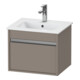 Duravit Meuble sous-vasque Ketho Compact 50x41,2x41 cm, 1 tiroir, suspendu, bas mat-1