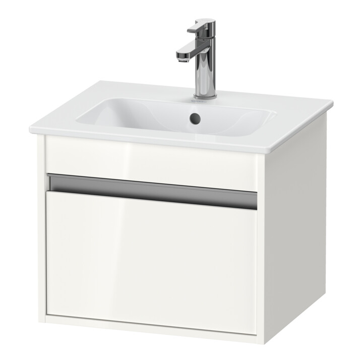 Duravit Meuble sous-vasque Ketho Compact 50x41,2x41 cm, 1 tiroir, suspendu, bas mat