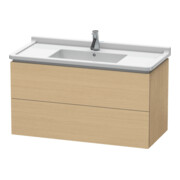 Duravit Meuble sous-vasque L-Cube 102x46,9 cm, blanc œuf, 2 tiroirs, suspendu