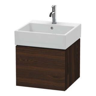 Duravit Meuble sous-vasque L-Cube 48,4x45,9 cm, noyer, 1 tiroir, suspendu