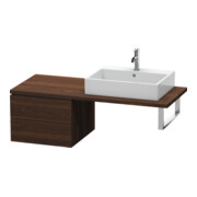 Duravit Meuble sous-vasque L-Cube 52x54,7 cm, noyer, pour console, 2 tiroirs-1