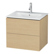 Duravit Meuble sous-vasque L-Cube 62x48,1 cm, blanc œuf, 2 tiroirs, suspendu