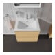Duravit Meuble sous-vasque L-Cube 62x48,1 cm, blanc œuf, 2 tiroirs, suspendu