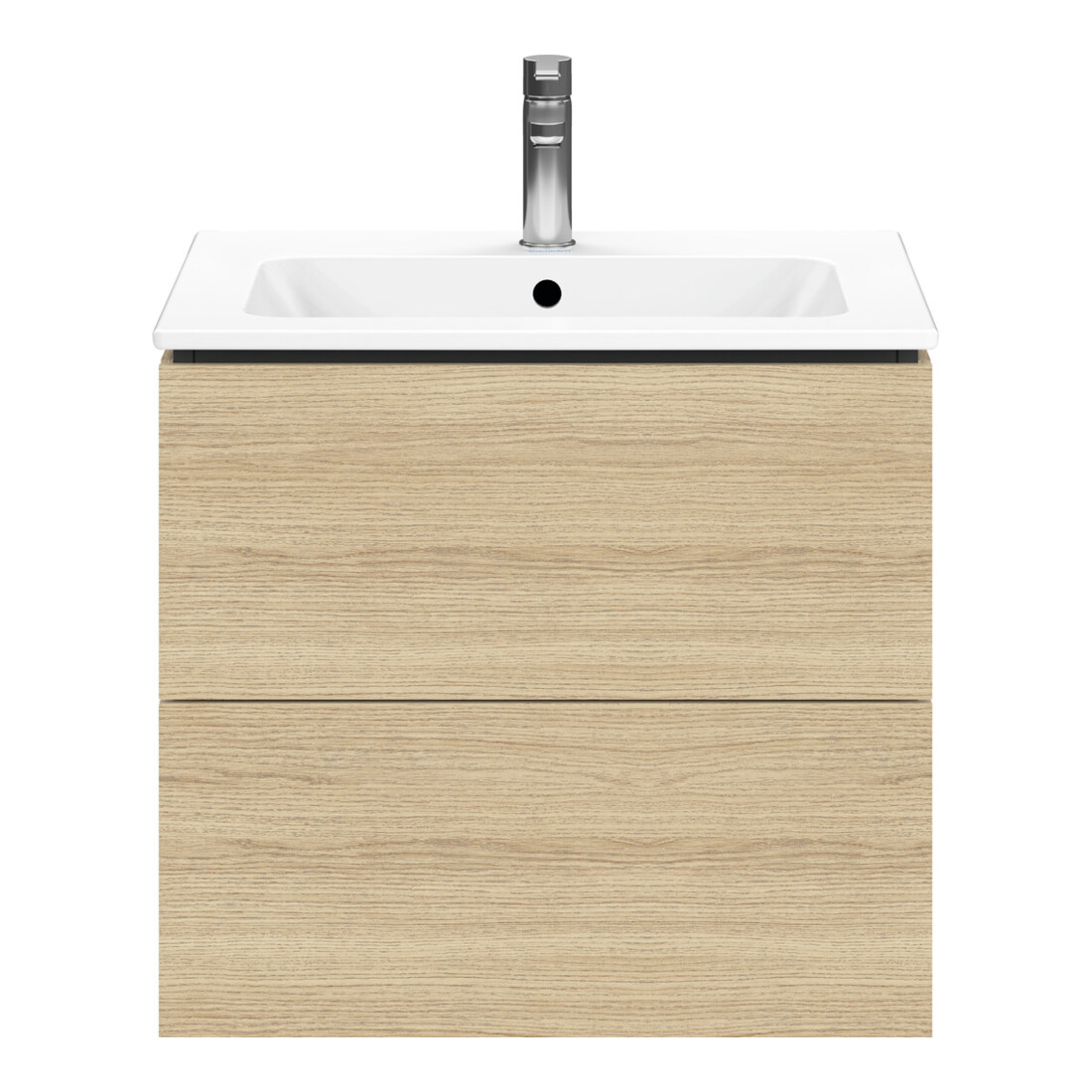 Duravit Meuble sous-vasque L-Cube 62x48,1 cm, blanc œuf, 2 tiroirs, suspendu