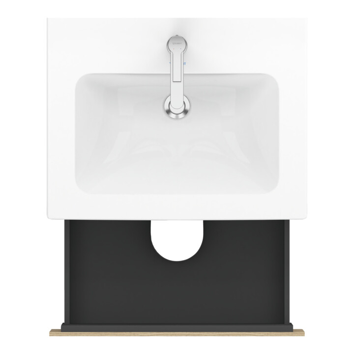 Duravit Meuble sous-vasque L-Cube 62x48,1 cm, blanc œuf, 2 tiroirs, suspendu