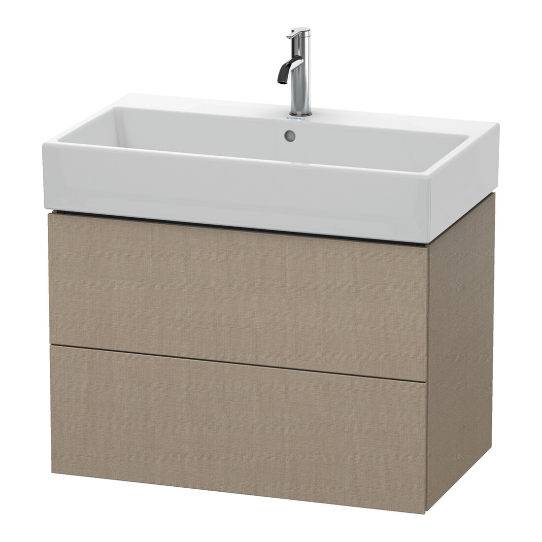 Duravit Meuble sous-vasque L-Cube 78,4x45,9 cm, blanc, 2 tiroirs, suspendu