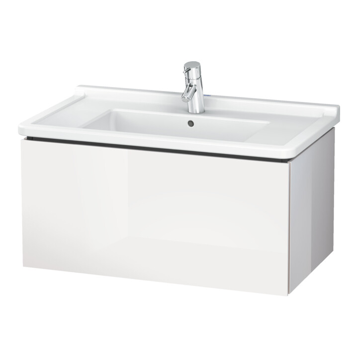 Duravit Meuble sous-vasque L-Cube 82x46,9 cm, blanc œuf, 1 tiroir, suspendu