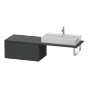 Duravit Meuble sous-vasque L-Cube 82x54,7 cm, graph ma, f Kons, 2 tiroirs