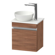 Duravit Meuble sous-vasque mural Sivida 40x44x32,5 cm, porte, G chr, gauche, noyer naturel