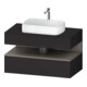 Duravit Meuble sous-vasque Qatego 100x55x60 cm, avec porte, blanc, niche-1
