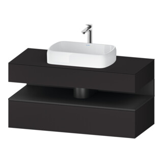 Duravit Meuble sous-vasque Qatego 120x55x60 cm, gris m/Gr m, Pl, niche