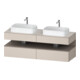 Duravit Meuble sous-vasque Qatego 160x55x60 cm, avec porte et tiroir, Pl, évier double face-1