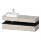 Duravit Meuble sous-vasque Qatego 160x55x60 cm, gris mat/ta mat, Pl, Bl, B-1