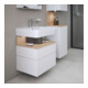 Duravit Meuble sous-vasque Qatego 59x47x59 cm, blanc mat, 1 tiroir, avec niche