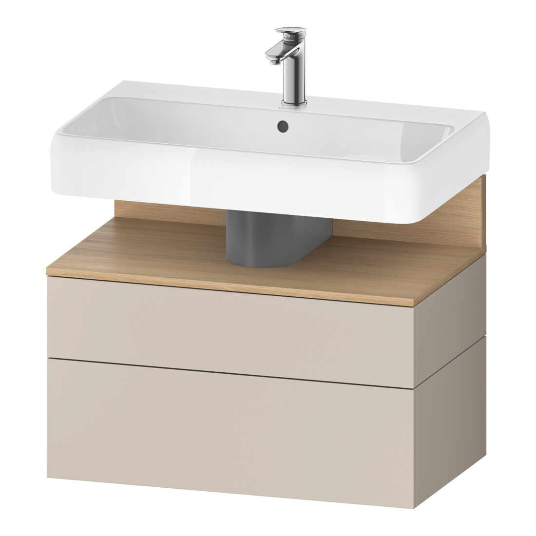 Duravit Meuble sous-vasque Qatego 79x47x59 cm, E na/tau m, 1 porte, m B