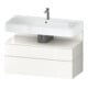 Duravit Meuble sous-vasque Qatego 99x47x59 cm, blanc, 1 porte, avec niche-1