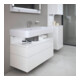 Duravit Meuble sous-vasque Qatego 99x47x59 cm, blanc, 1 porte, avec niche-2