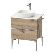Duravit Meuble sous vasque sur pied Sivida 64,5x54,8x47,5 cm, E Marm, 2 tiroirs, G c-1