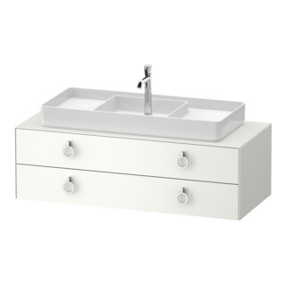 Duravit Meuble sous-vasque White Tulip 130x55 cm, avec éclairage, blanc mat, brillant
