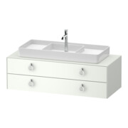 Duravit Meuble sous-vasque White Tulip 130x55 cm, avec éclairage, blanc mat, brillant