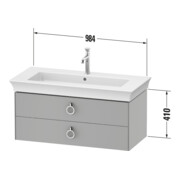 Duravit Meuble sous-vasque White Tulip 98,4x45,8 cm, 2 tiroirs, blanc-4