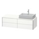 Duravit Meuble sous-vasque XSquare 140x54,8x40 cm, 4 tiroirs, blanc mat-1
