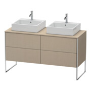 Duravit Meuble sous-vasque XSquare 140x54,8x77,8 cm, 4 tiroirs, debout, lin-1
