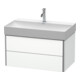 Duravit Meuble sous-vasque XSquare 78,4x46 cm, blanc mat, 2 tiroirs, suspendu-1