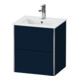 Duravit Meuble sous-vasque XSquare Compact 51x41,8x56 cm, 2 tiroirs, suspendu, bleu mat s-matt-1