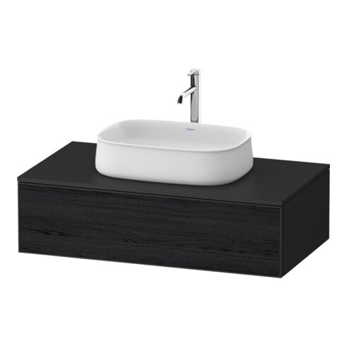 Duravit Meuble sous-vasque Zencha 100x55 cm, 1 tiroir, E noir/gris, système coulissant