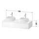 Duravit Meuble sous-vasque Zencha 130x55 cm, B bs, E na/we m, k Einr-Sys