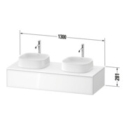 Duravit Meuble sous-vasque Zencha 130x55 cm, B bs, E na/we m, k Einr-Sys-3