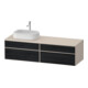 Duravit Meuble sous-vasque Zencha 160x55 cm, L P, E noir/taupe m, s Système encastré-1