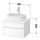Duravit Meuble sous-vasque Zencha 65x55 cm, 1 tiroir, E naturel/grap m, s. sys