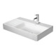 Duravit Meuble vasque asy fermé DuraSquare 80x47 cm, sans trop-plein, avec robinetterie, lavabo droit, sans trou, blanc-1