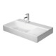 Duravit Meuble vasque asymétrique DuraSquare 80x47 cm, sans trop-plein, avec vidage HLB, cuve à gauche, sans vidage HL, blanc-1