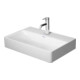 Duravit Meuble vasque Compact DuraSquare 60x40 cm, sans trop-plein, avec vidage, sans trou de robinet, blanc-1