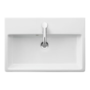 Duravit Meuble vasque Compact Vero Air 60x40 cm, avec trou robinet, sans trop-plein, blanc mat-1