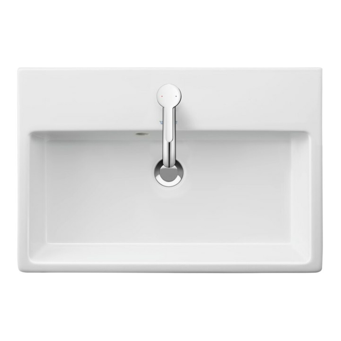 Duravit Meuble vasque Compact Vero Air 60x40 cm, avec trou robinet, sans trop-plein, blanc mat