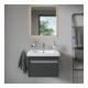 Duravit Meuble vasque D-Code 65x48,5 cm, avec robinetterie, blanc-2