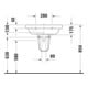 Duravit Meuble vasque D-Code 65x48,5 cm, avec robinetterie, blanc