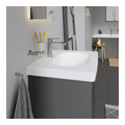 Duravit Meuble vasque D-Code 65x48,5 cm, avec robinetterie, blanc-4