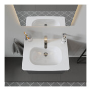 Duravit Meuble vasque D-Code 65x48,5 cm, avec robinetterie, blanc-5