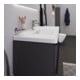 Duravit Meuble vasque D-Neo 100,5x48 cm, avec trop-plein, blanc, avec trou robinet