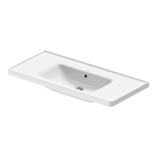 Duravit Meuble vasque D-Neo 100,5x48 cm, sans trop-plein, blanc, avec trou robinet